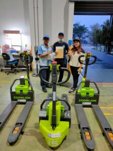 Serah Terima Hand Pallet Zoomlion TB15